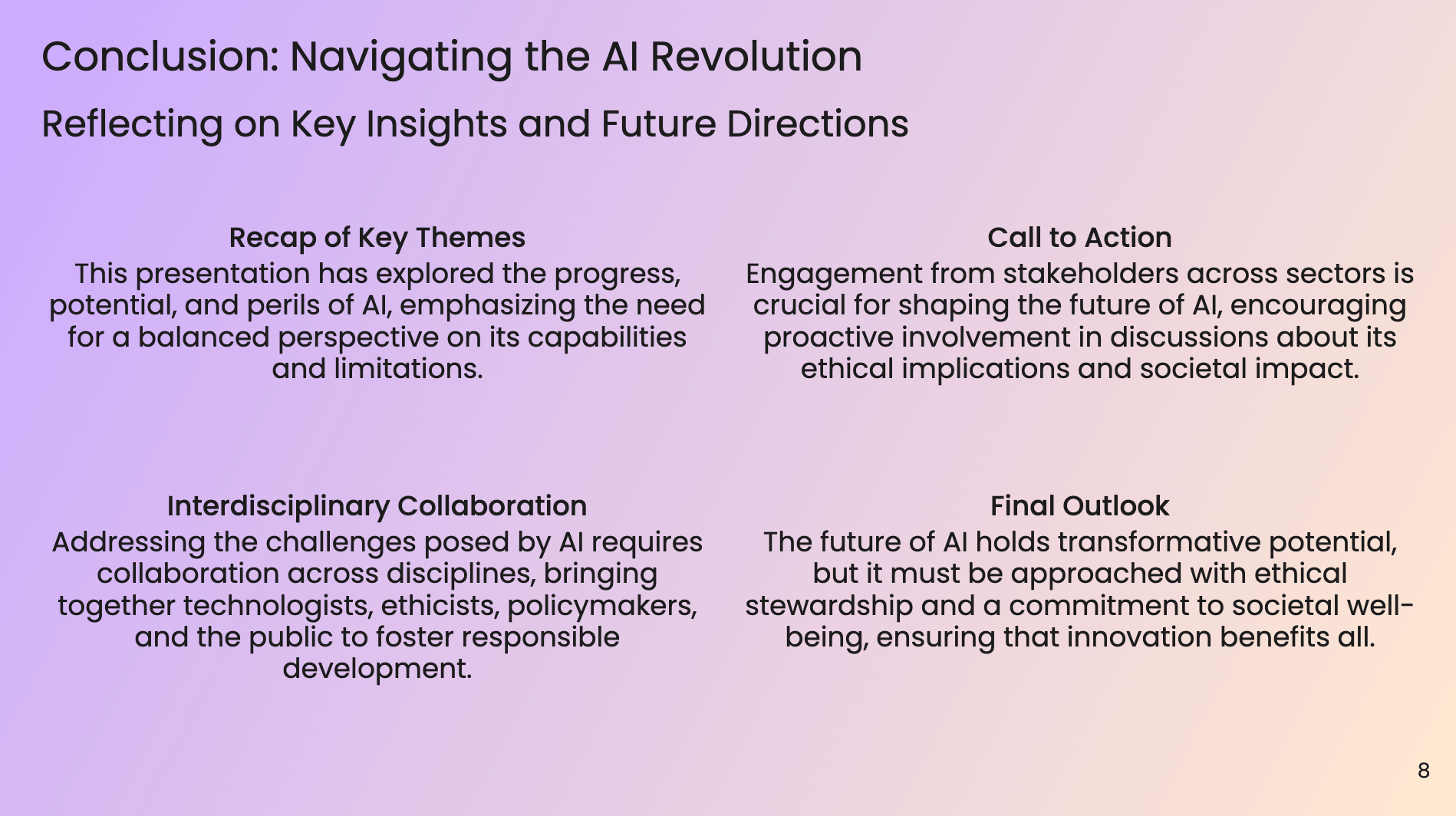 Conclusion: Navigating the AI Revolution