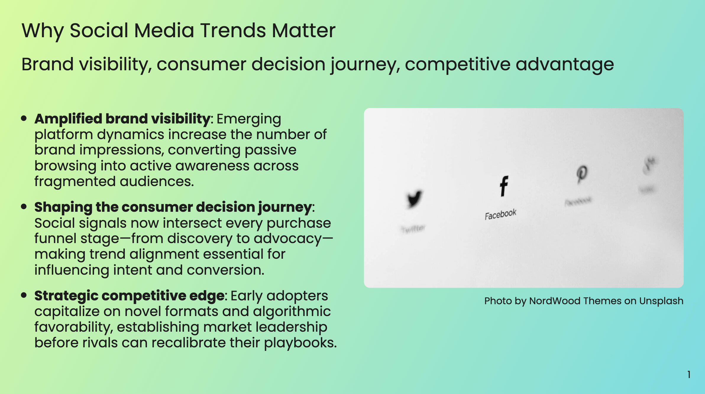 Why Social Media Trends Matter - Strategy and competitive advantage