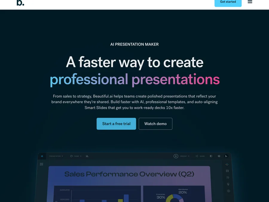 Beautiful.ai website