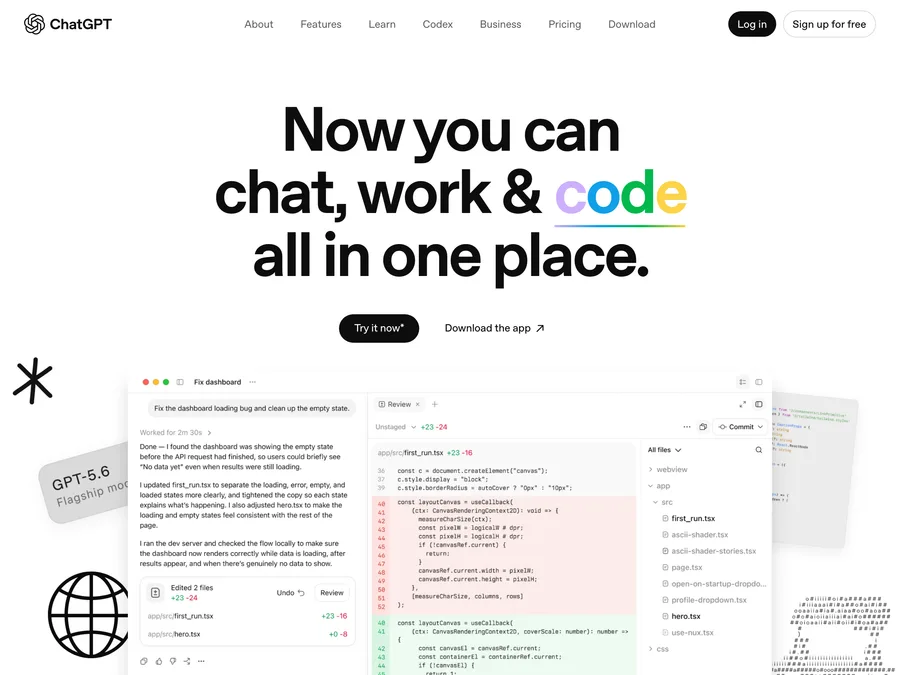 ChatGPT website