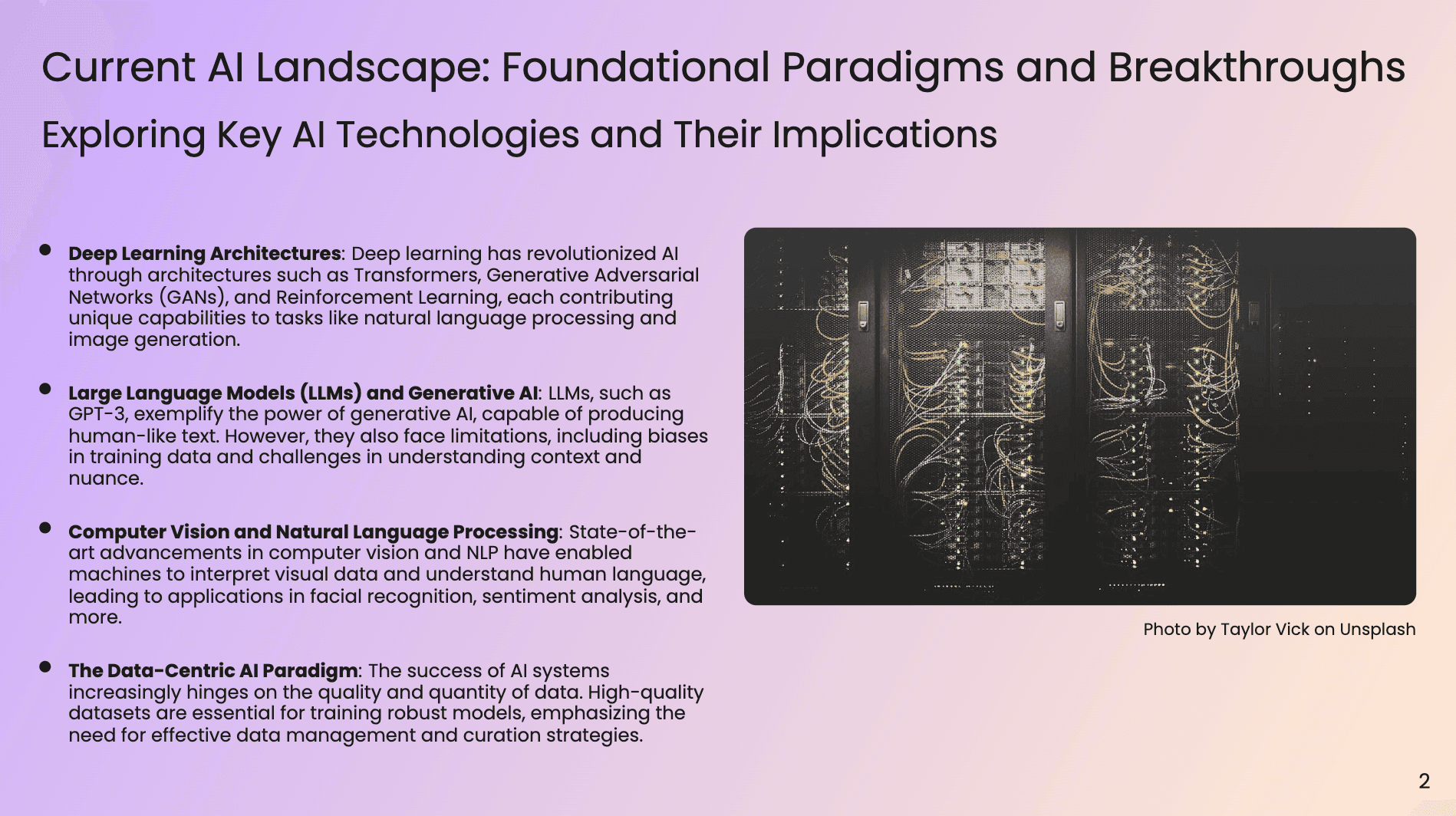 Current AI Landscape: Foundational Paradigms and Breakthroughs