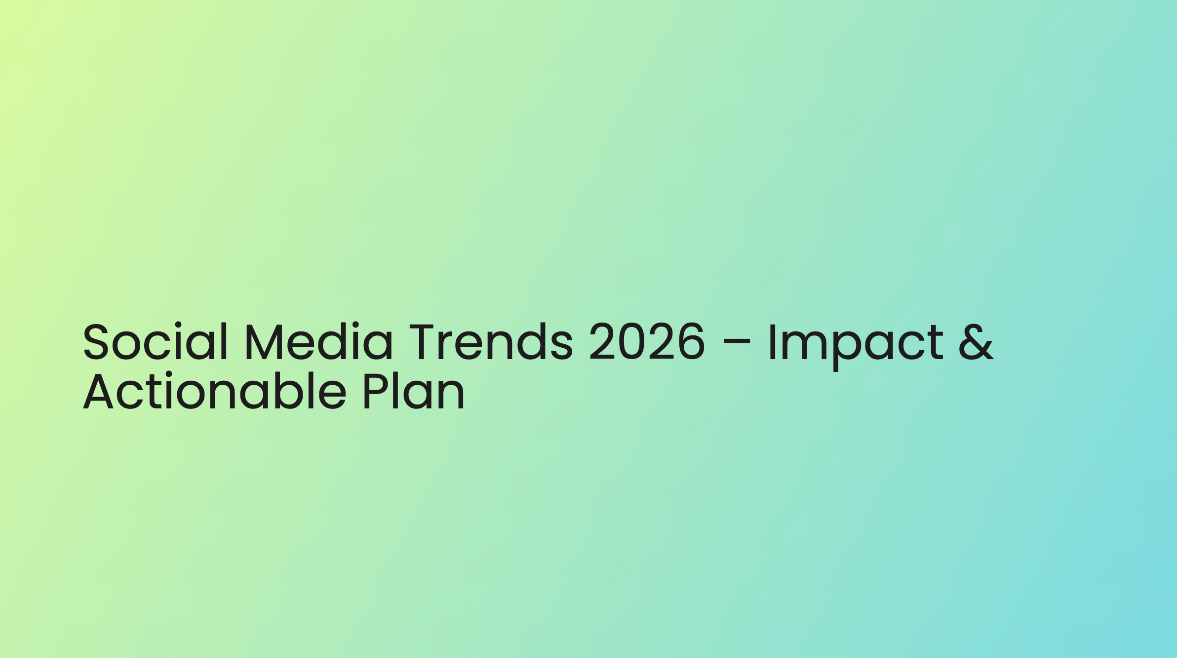 Social Media Trends - Title Slide