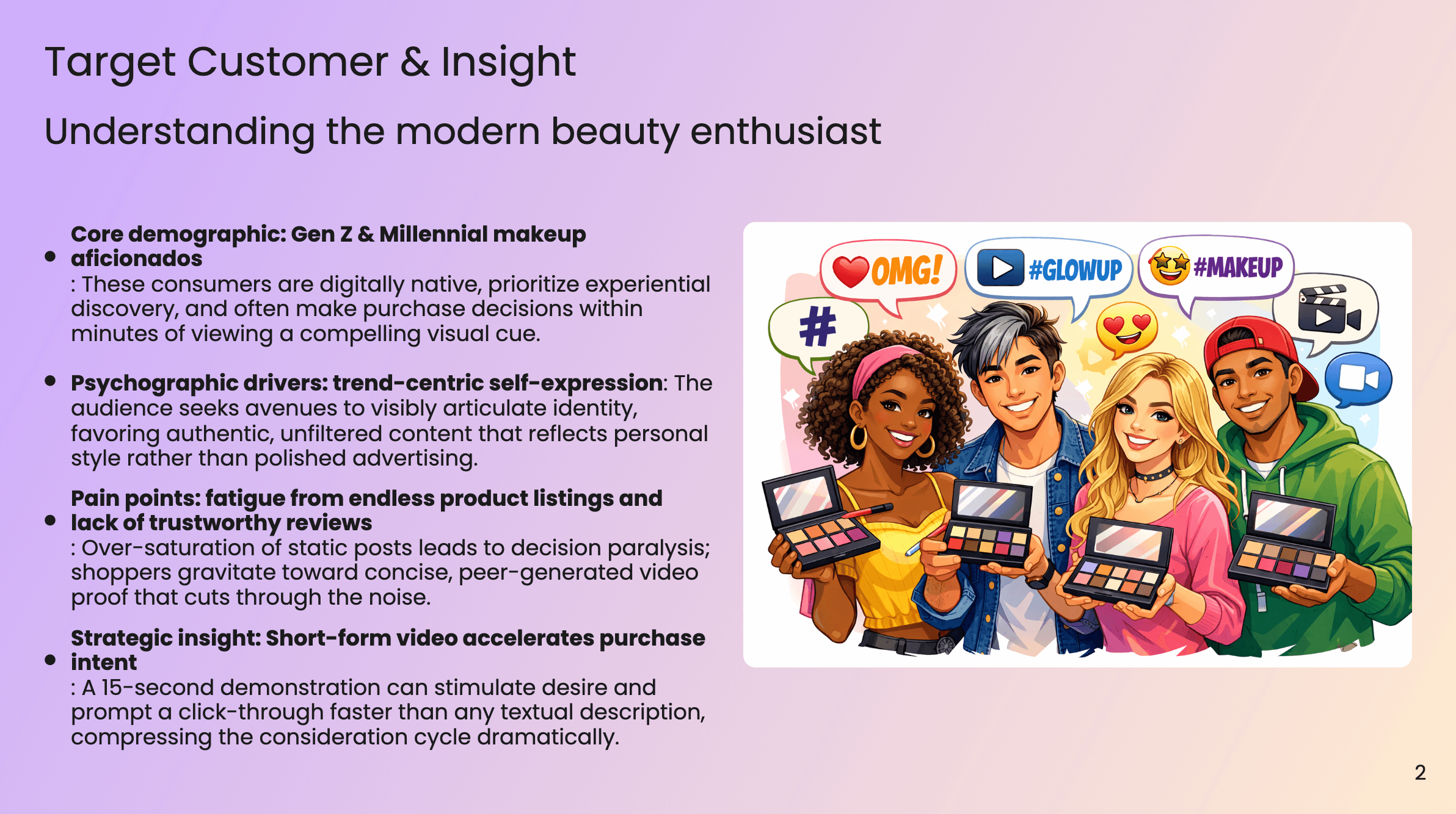 Target Customer & Insight - Audience analysis and consumer behavior