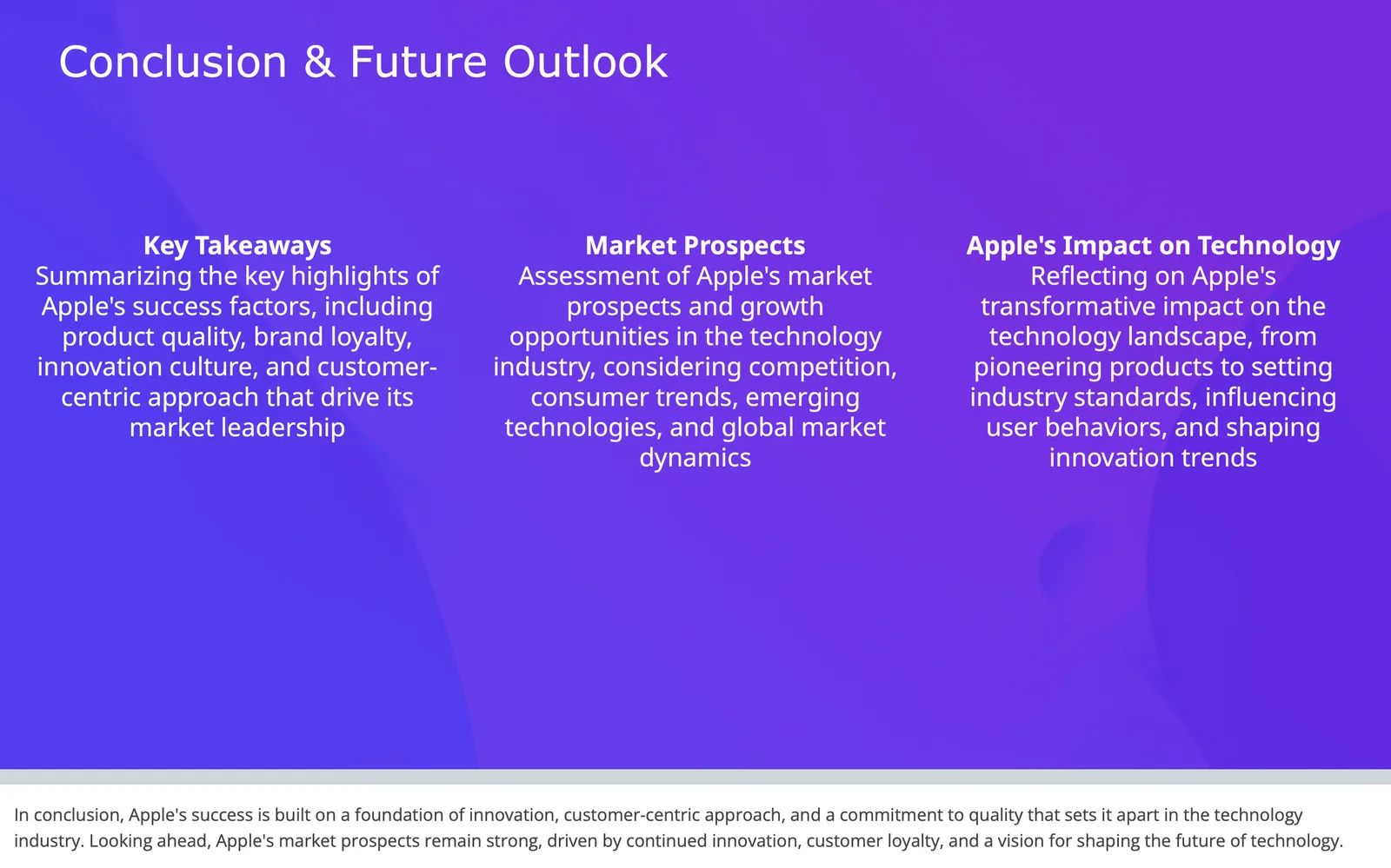 SlidesGPT slide: outlook