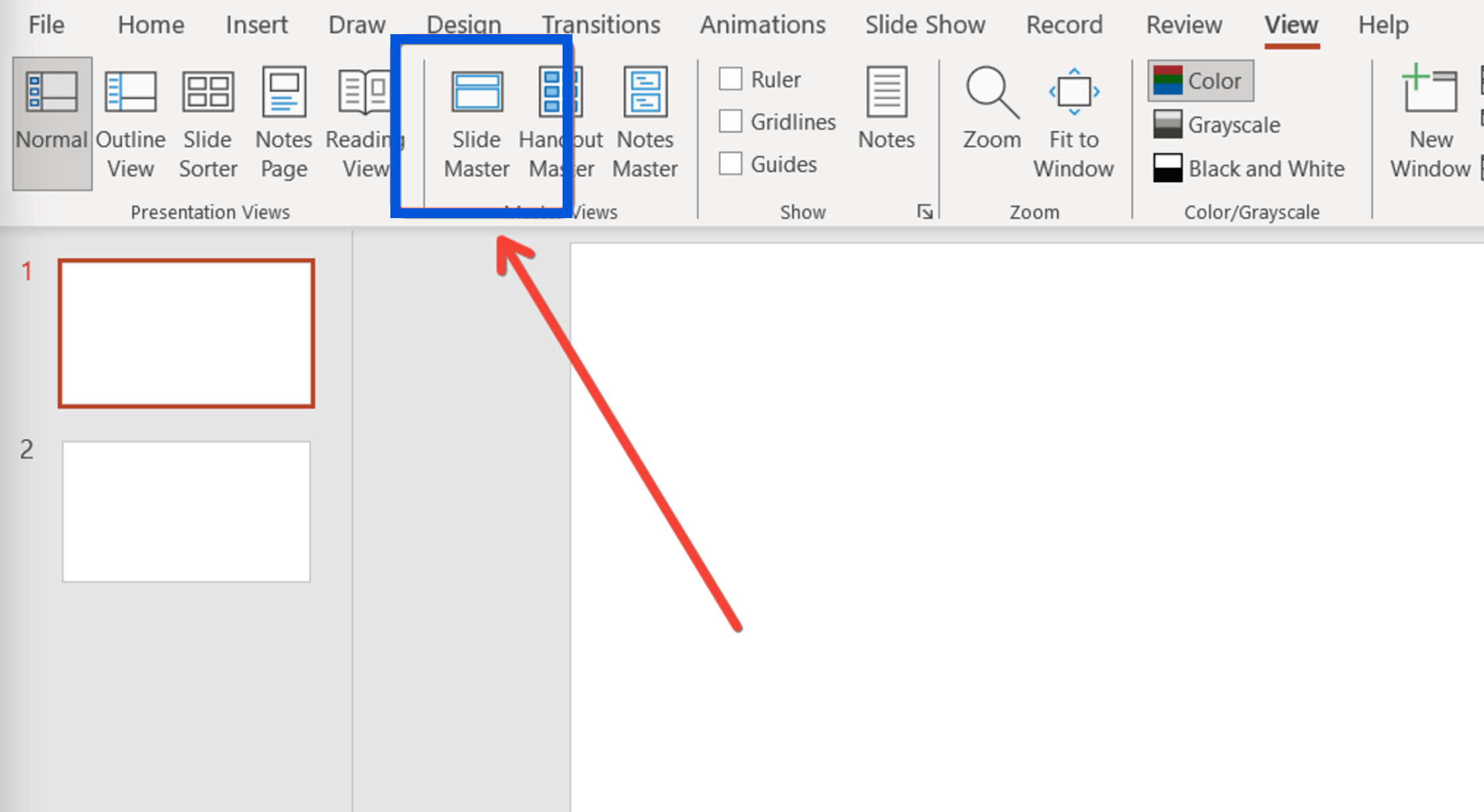 Edit Slide Master in PowerPoint