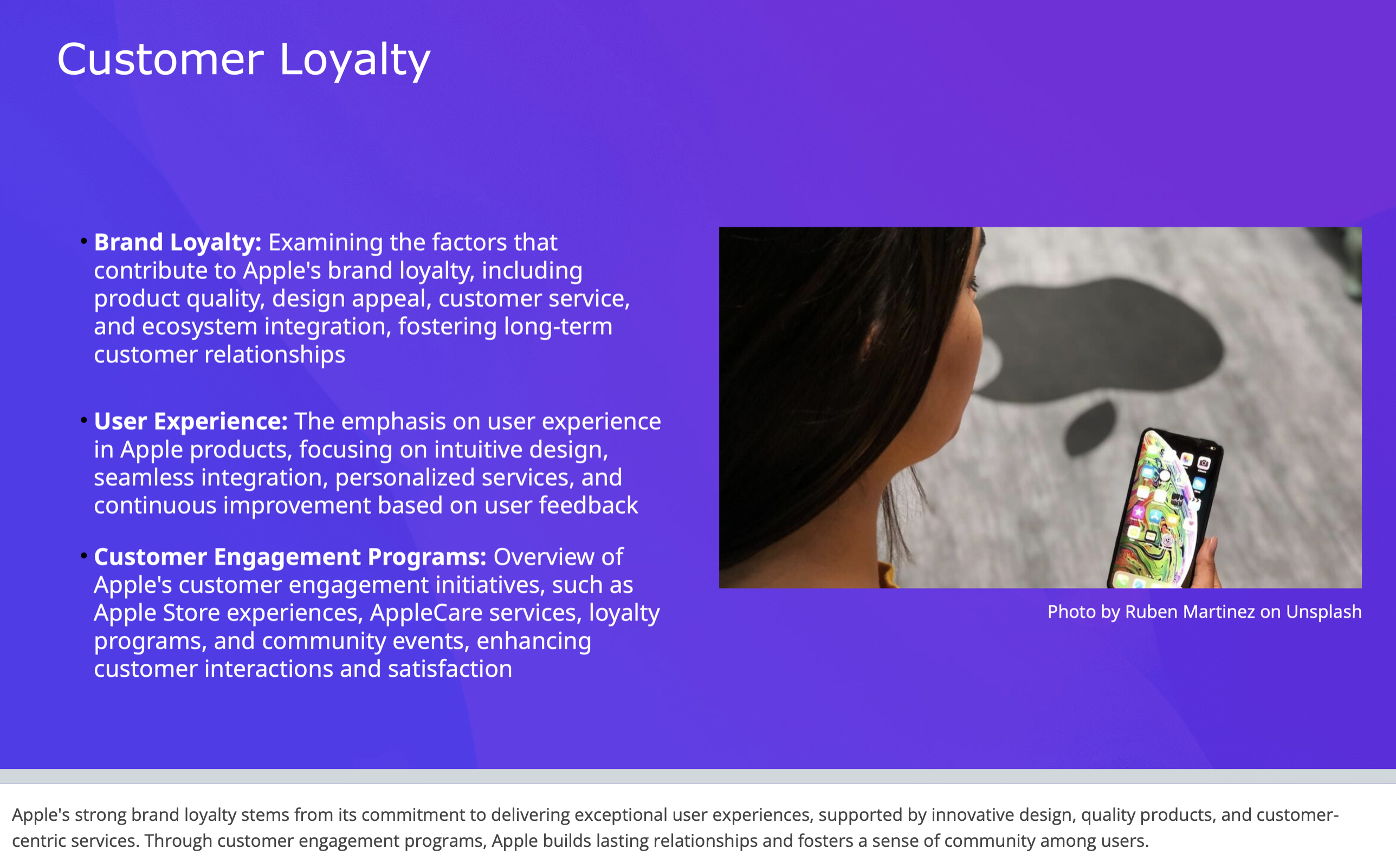 SlidesGPT slide: Apple products